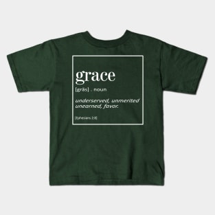 Grace - Ephesians 2:8 | Bible Quotes Kids T-Shirt